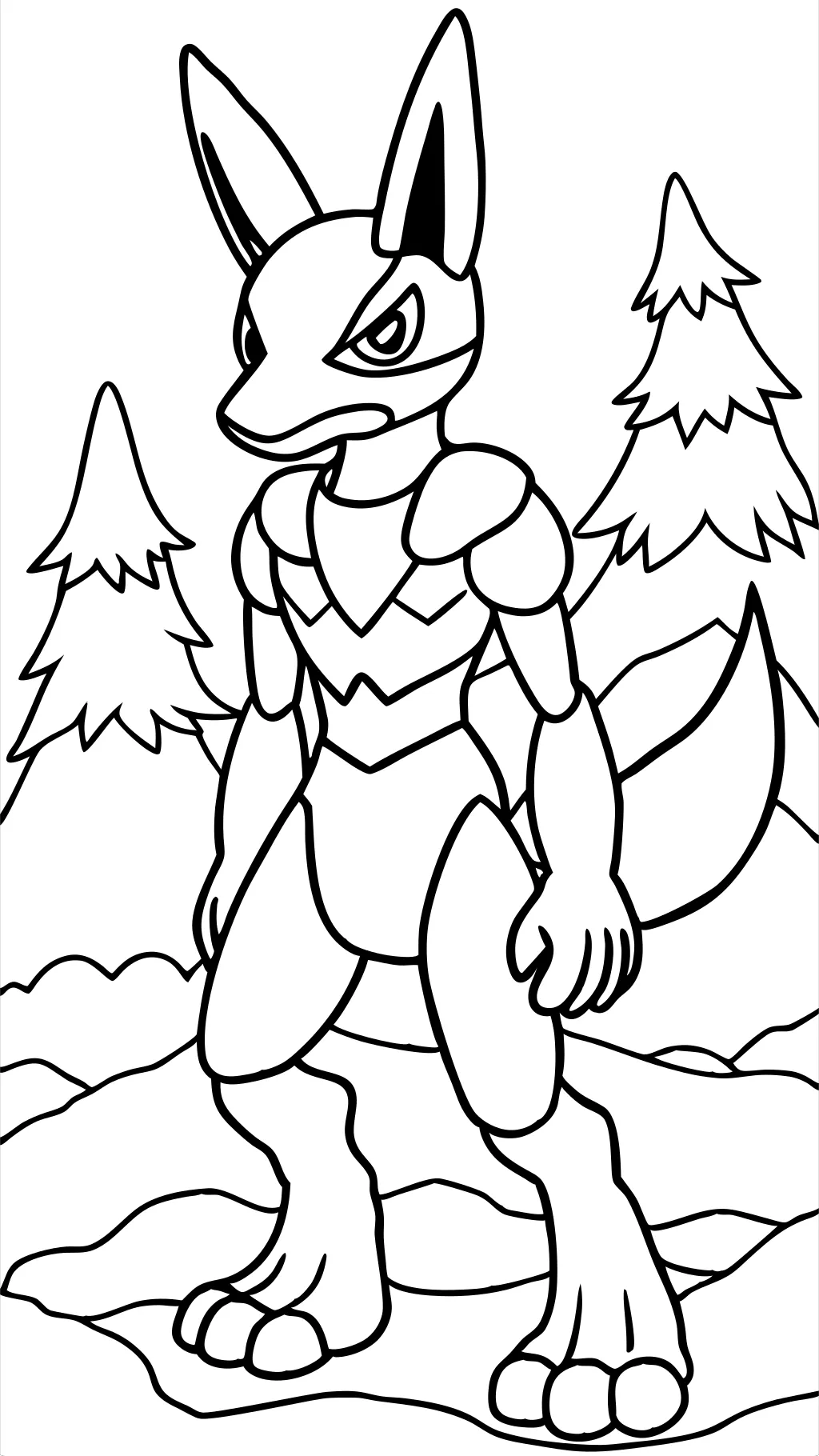 coloriage lucario